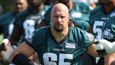 Philadelphia Eagles tackle Lane Johnson. (IMAGN IMAGES via Reuters Connect)