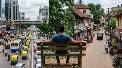 The doctor said that time appears to move much more slowly in smaller cities. (Representational image generated using AI) The doctor said that time appears to move much more slowly in smaller cities. (Representational image generated using AI)