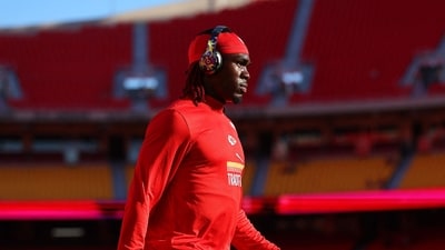 Rashee Rice of the Kansas City Chiefs warms up prior to the game at Arrowhead Stadium on September 14. (Getty Images via AFP) Rashee Rice of the Kansas City Chiefs warms up prior to the game at Arrowhead Stadium on September 14. (Getty Images via AFP)