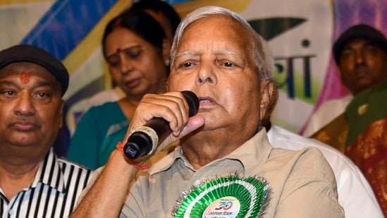 RJD chief Lalu Prasad Yadav. He was an accused in the IRCTC land-for-hotels case.