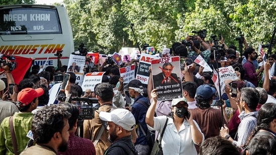 Police said anti-riot gear has been provided to personnel and the Ministry of Home Affairs has been informed about the security arrangements. (ANI)(Representative Image)