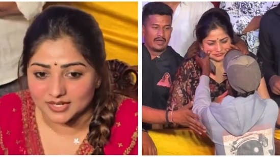 Rachita Ram's reaction to the unexpected moment went viral on social media.