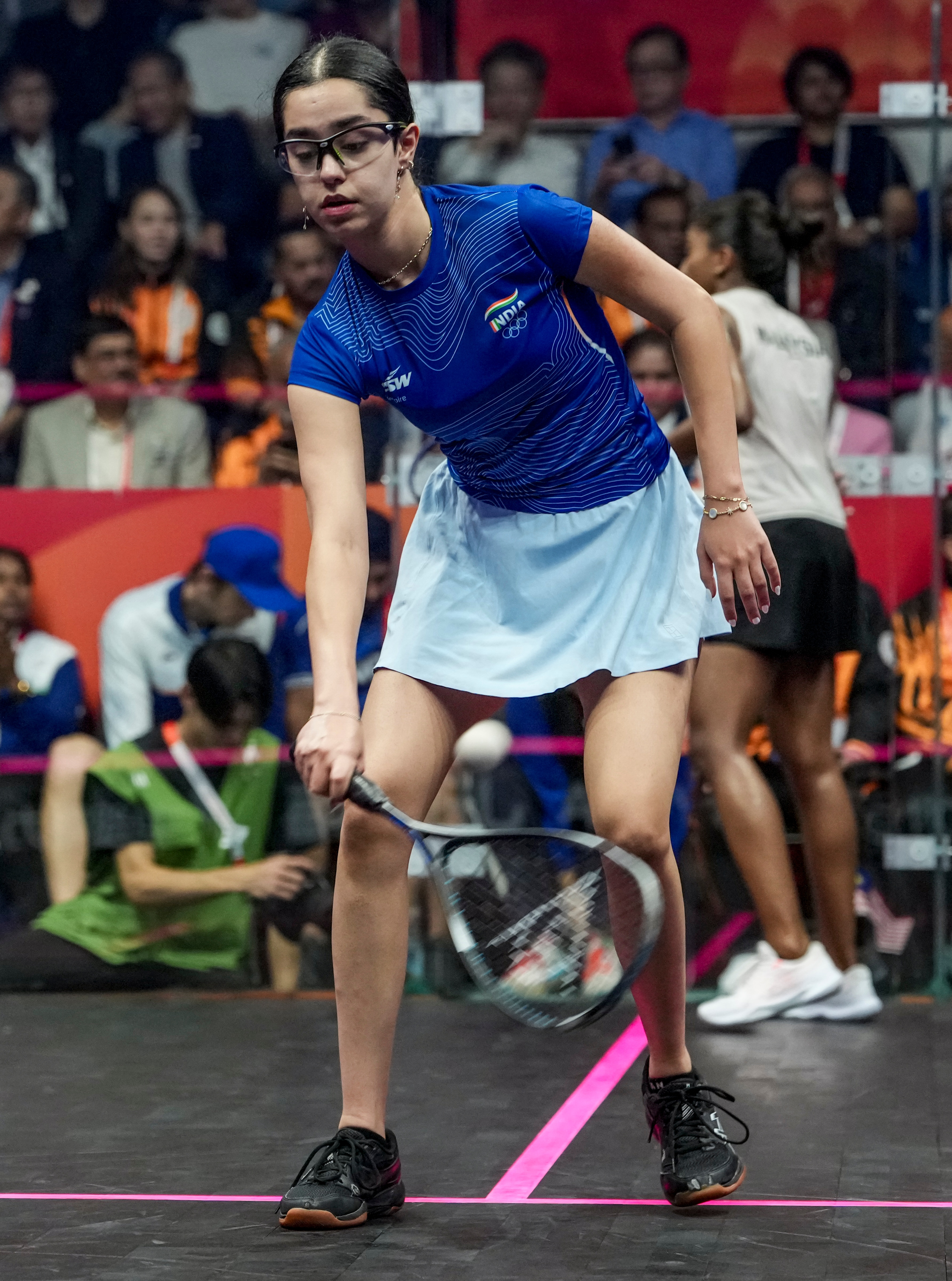 Anahat Singh won silver at the 2026 Asian Games. (PTI) Anahat Singh won silver at the 2026 Asian Games. (PTI)