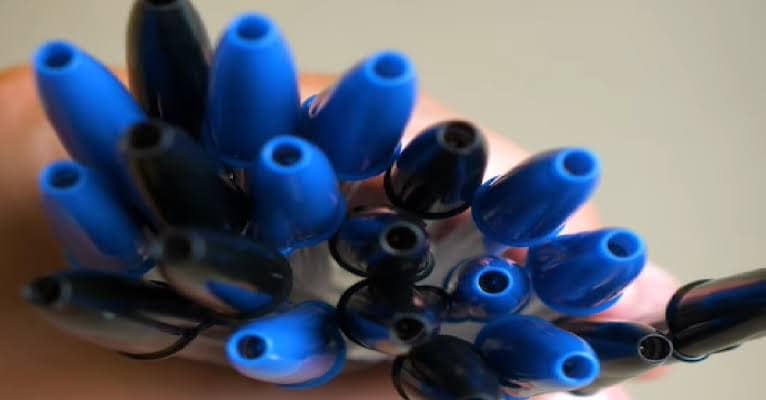 Pen caps feature holes for airflow, preventing asphyxiation risks if inhaled. Pen caps feature holes for airflow, preventing asphyxiation risks if inhaled.