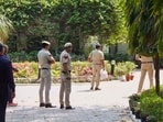At least 28 bullets were exchanged between the raiding team members and the two men, who were allegedly involved in a case of firing multiple bullets at the house of a businessman in the Bhajanpura area over an extortion demand.