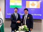 MUnion Commerce and Industry Minister Piyush Goyal with Canada's International Trade Minister, Maninder Sidhu. (@PiyushGoyal X)