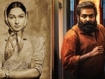 Andrea Jeremaiah and Vijay Sethupathi in stills from Pisasu 2 and Train. 