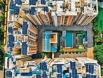 Rooftop solar panels on MJR Pearl, Bengaluru (HT)