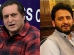 Sajad Lone of Peoples Conference (left), PDP’s Fayaz Mir