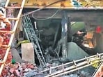 The disaster management teams continued clearing the debris to ensure no other person was trapped underneath, said police.