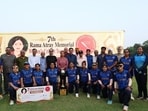 The victorious PCA team received a cash prize of  <span class='webrupee'>₹</span>1 lakh and the trophy, while runners-up UTCA were awarded  <span class='webrupee'>₹</span>50,000 and a trophy. (HT Photo)