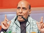 Union defence minister Rajnath Singh (HT File Photo) Union defence minister Rajnath Singh (HT File Photo)