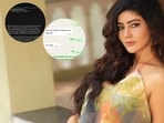 Former Bigg Boss contestant and actor Soniya Bansal addresses cyber impersonation. (Inset: Screenshots shared from her Instagram story and the fake chat conversation)
