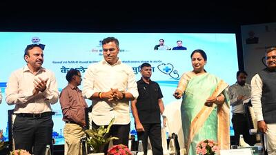 CM Rekha Gupta along with water minister Parvesh Verma at the launch event. (Arvind Yadav/HT Photo) CM Rekha Gupta along with water minister Parvesh Verma at the launch event. (Arvind Yadav/HT Photo)