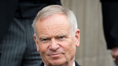 British author and former MP Jeffrey Archer leaves St Paul's Cathedral at the end of British former prime minister Margaret Thatchers ceremonial funeral in central London on April 17, 2013. (AFP) British author and former MP Jeffrey Archer leaves St Paul's Cathedral at the end of British former prime minister Margaret Thatchers ceremonial funeral in central London on April 17, 2013. (AFP)