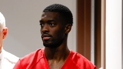 Terrion Arnold remains on paid leave while facing eight felony charges. (Tampa Bay Times ) Terrion Arnold remains on paid leave while facing eight felony charges. (Tampa Bay Times )