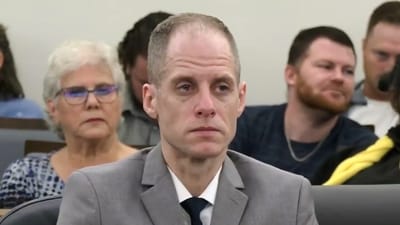 This image taken from pool court video shows 40-year-old Caleb Flynn listening to the judge reading out the jury's verdict at the Miami County Court of Common Pleas on Tuesday, Sept. 29,. (/Pool via AP) This image taken from pool court video shows 40-year-old Caleb Flynn listening to the judge reading out the jury's verdict at the Miami County Court of Common Pleas on Tuesday, Sept. 29,. (/Pool via AP)