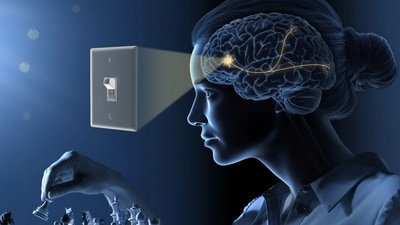 Optogenetics uses light to switch living cells on and off, and it works the same way in a patient's eye as in a laboratory mouse. (nobelprize.org) Optogenetics uses light to switch living cells on and off, and it works the same way in a patient's eye as in a laboratory mouse. (nobelprize.org)