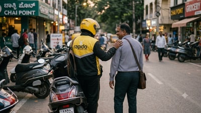 The Rapido rider previously worked at NPCI before quitting his job. (Representational image generated using AI) The Rapido rider previously worked at NPCI before quitting his job. (Representational image generated using AI)