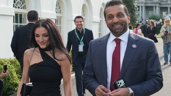 Kash Patel and Alexis Wilkins: Key moments in their relationship before the 2026 engagement (AP Photo)