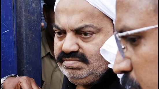 Gangster-turned-politician Atiq Ahmed. (ANI)