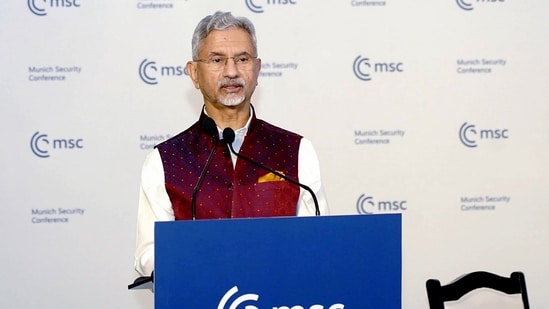 External Affairs Minister S. Jaishankar at 62nd Munich Security Conference, in New Delhi on Sunday. 