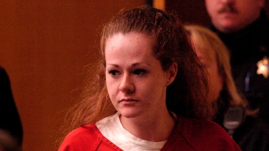 A picture taken on December 4, 2007 shows death row inmate Christa Pike entering a Knox County Criminal Court in Knoxville, Tennessee, US., obtained by Reuters on September 30, 2026.  (J. Miles Cary/ Knoxville News Sentinel/USA TODAY NETWORK via REUTERS)