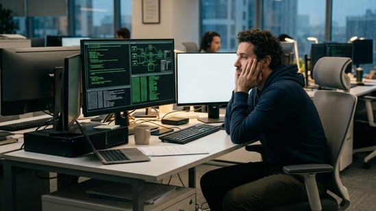 Cybersecurity professional worries about lost skills.(Representational image generated using AI)