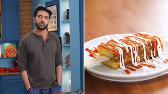 Ranveer Brar's bread omelette pakoda takes only around half an hour to make.