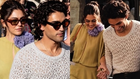 Mika Abdalla and Josh Heuston at the Paris Fashion Week.