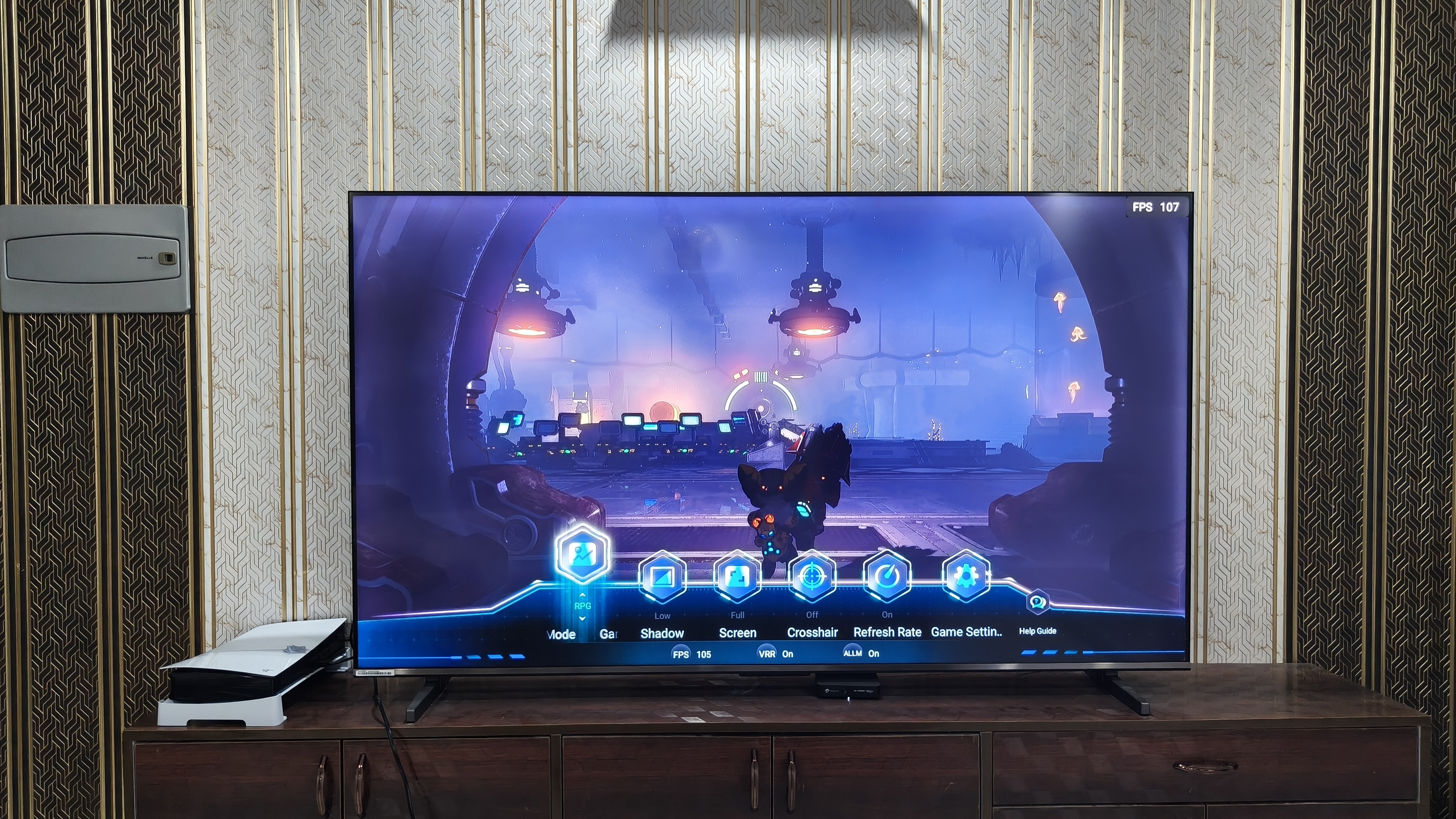 The gaming bar packs useful controls, but its flashy interface feels somewhat excessive. (Shubh Bhushan - Hindustan Times) The gaming bar packs useful controls, but its flashy interface feels somewhat excessive. (Shubh Bhushan - Hindustan Times)