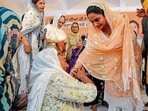 Badal said women would be empowered to become “catalysts of change” in the fight against drugs. (HT Photo) Badal said women would be empowered to become “catalysts of change” in the fight against drugs. (HT Photo)
