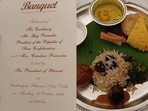 The dignitaries were served cuisine featuring dishes from both the Jammu region and Kashmir, along with some delicacies from Ladakh