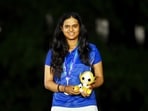 Asian Games - Aichi-Nagoya 2026 - Golf - Kasugai Country Club, Kasugai, Japan - October 3, 2026 Gold medallist India's Pranavi Urs celebrates during the women's individual stroke play medal ceremony REUTERS/Andy Chua