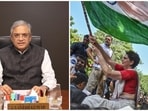 The ECI said it was informed by the Delhi Police at around 4 pm that a delegation of MPs, led by Leader of Opposition Rahul Gandhi, wanted to meet the Commission.(ECI/X, HT)