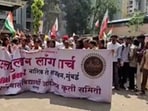 The Congress provided shelter to the students after police denied them permission to hold their protest at Azad Maidan.