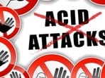 The woman was attacked with acid while returning from a library