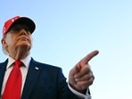 US President Donald Trump speaks to the press upon his return to the White House in Washington, DC.(AFP)