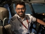 Indian pilot Smit Machchhar, the captain of flydubai flight FZ 1073. Israel's leader credited the pilot and passengers of a Dubai-Tel Aviv flight with averting catastrophe on September 30 after they overpowered a co-pilot who allegedly tried to crash the aircraft.(AFP)