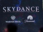 A Skydance billboard outside of Paramount Global headquarters in Times Square.( AFP)