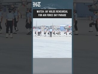 IAF Holds Full Dress Rehearsal At Hindon Air Base Ahead Of IAF's 94th Air Force Day