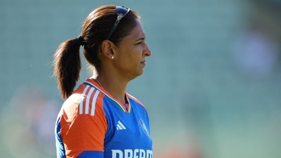 India's Harmanpreet Kaur during the warm up before the match (Action Images via Reuters)