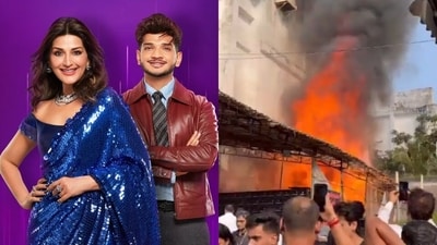Sonali Bendre and Munawar Faruqui host Pati Patni Aur Panga Season 2. Sonali Bendre and Munawar Faruqui host Pati Patni Aur Panga Season 2.