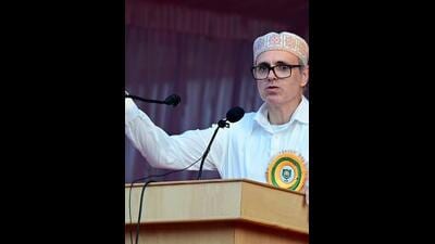 Omar also questioned the implementation of Uniform Civil Code (UCC) saying BJP didn’t have the courage to debate the issue in the Parliament. (HT File) Omar also questioned the implementation of Uniform Civil Code (UCC) saying BJP didn’t have the courage to debate the issue in the Parliament. (HT File)