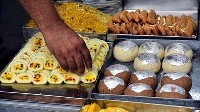 The festive season typically brings a spike in demand for multiple food items such as milk and milk products, sweets, snacks and savouries including Namkeen, papad/fryums, edible oil, beverages, ghee, etc. (PTI/ Representational) The festive season typically brings a spike in demand for multiple food items such as milk and milk products, sweets, snacks and savouries including Namkeen, papad/fryums, edible oil, beverages, ghee, etc. (PTI/ Representational)