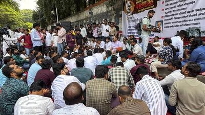 Protesters are demanding greater transparency in the Maharashtra Public Service Commission (MPSC) exams. (PTI) Protesters are demanding greater transparency in the Maharashtra Public Service Commission (MPSC) exams. (PTI)