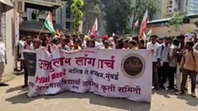 The Congress provided shelter to the students after police denied them permission to hold their protest at Azad Maidan. The Congress provided shelter to the students after police denied them permission to hold their protest at Azad Maidan.