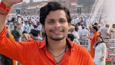 Swatantra Bhardwaj describes himself as a “Swatantra Sanatani Yodha” on his profile. (Instagram/ bhardwaj_swatantra_official) Swatantra Bhardwaj describes himself as a “Swatantra Sanatani Yodha” on his profile. (Instagram/ bhardwaj_swatantra_official)