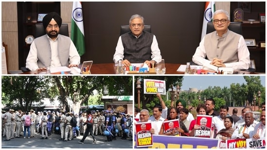 CEC Gyanesh Kumar row LIVE: Opposition leaders have planned to march to ECI headquarter from Parliament's Makar Dwar
