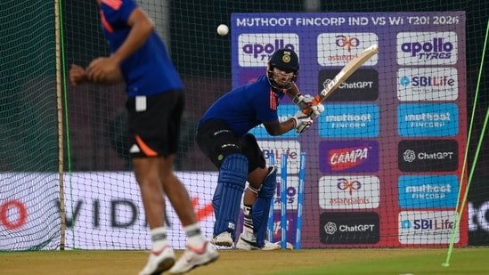 Vaibhav Sooryavanshi in action before the India vs West Indies 1st T20I (PTI)